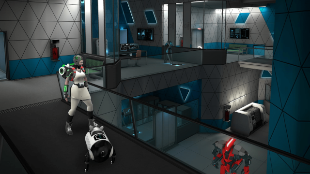 An image showing a more complicated level design in Term1nal.